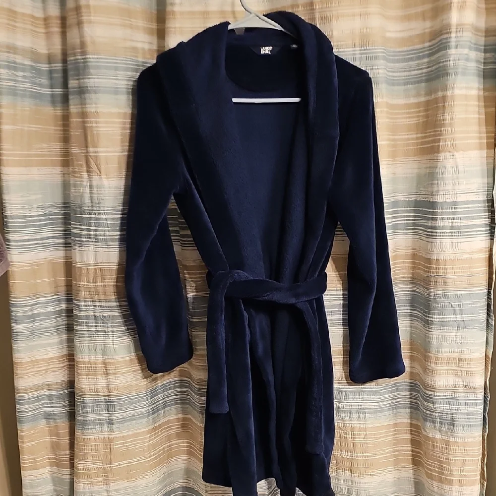 Lands' End Kids Lands' End Navy Hooded Robe